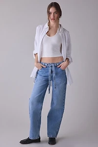 The Ragged Priest Chore Tie-Waist Loose Jean