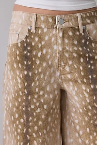 The Ragged Priest Doe Print Baggy Jorts