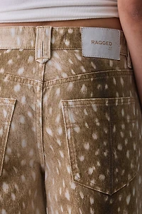 The Ragged Priest Doe Print Baggy Jorts