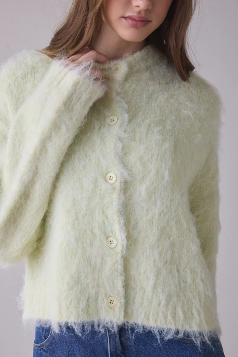 The Ragged Priest Baby Graphic Brushed Knit Cardigan