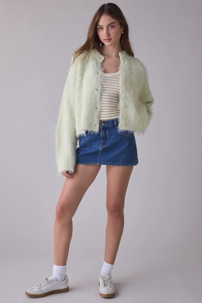 The Ragged Priest Baby Graphic Brushed Knit Cardigan