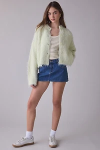 The Ragged Priest Baby Graphic Brushed Knit Cardigan