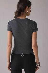 The Ragged Priest Buckle Detail Baby Tee