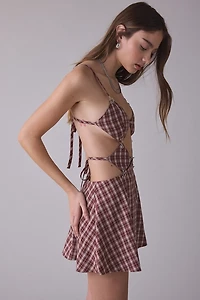 The Ragged Priest Blaze Cutout Tie-Back Mini Dress