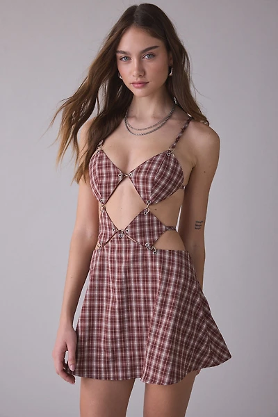 The Ragged Priest Blaze Cutout Tie-Back Mini Dress
