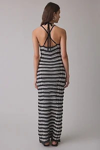 The Ragged Priest Fever O-Ring Cutout Knit Maxi Dress