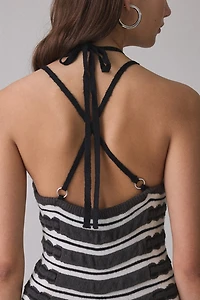 The Ragged Priest Fever O-Ring Cutout Knit Maxi Dress