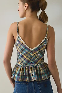 Steve Madden Bryna Ruffle Babydoll Tank Top