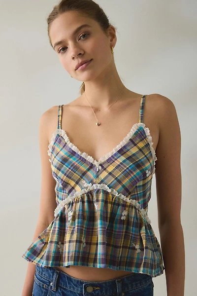 Steve Madden Bryna Ruffle Babydoll Tank Top