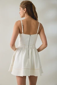 Steve Madden Aretha Fit-And-Flare Denim Mini Dress