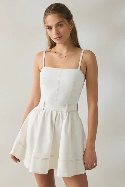 Steve Madden Aretha Fit-And-Flare Denim Mini Dress