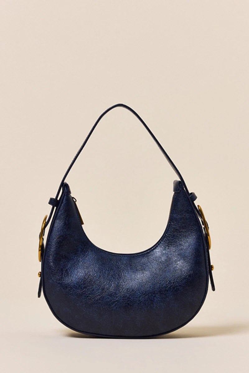 UO Ella Buckled Crescent Shoulder Bag