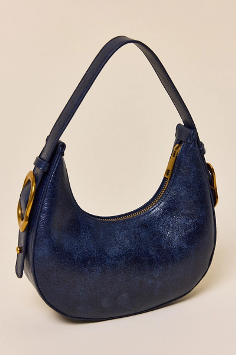 UO Ella Buckled Crescent Shoulder Bag