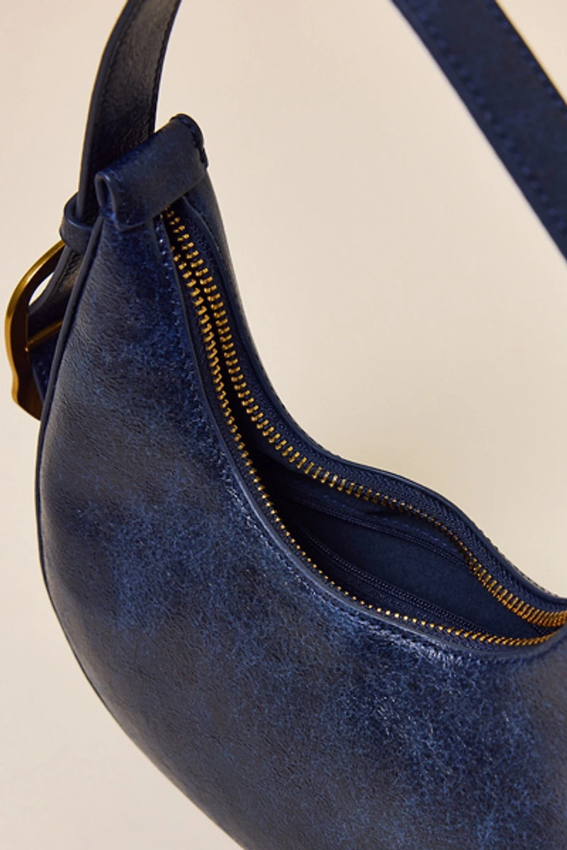 UO Ella Buckled Crescent Shoulder Bag