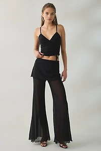 Steve Madden Jude Asymmetric Ruched Jersey Knit Cami