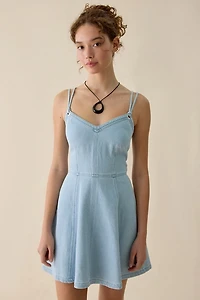 Steve Madden Harley Seamed Denim Mini Dress