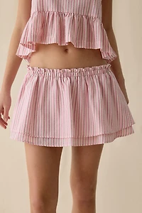 Steve Madden Maeva Tiered Ruffle Mini Skirt
