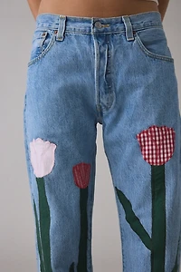 ReMADE By UO Tulip Patchwork Loose Jeans