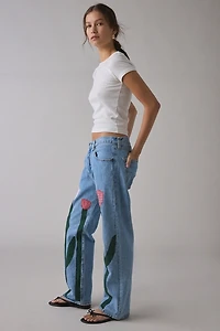 ReMADE By UO Tulip Patchwork Loose Jeans