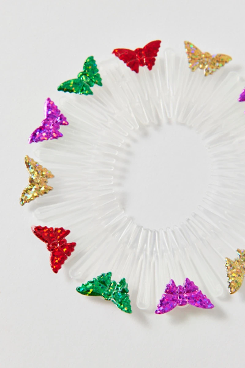 Vintage By UO Butterfly Stretch Comb Headband