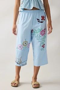 ReMADE By UO Remnants Patchwork Hand Embroidered 2-Piece Set
