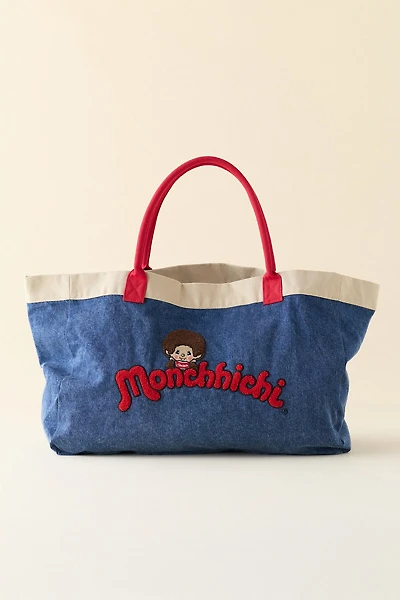 Samii Ryan X Monchhichi™ Washed Denim Tote Bag