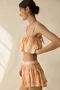 Out From Under Summer Lovin' Printed Tiered Ruffle Skirt 2-Piece Set