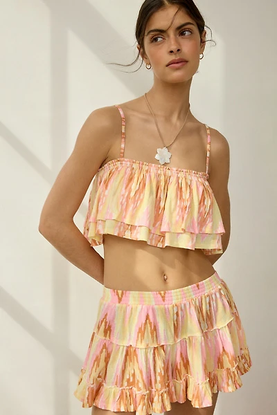 Out From Under Summer Lovin' Printed Tiered Ruffle Skirt 2-Piece Set