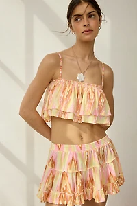 Out From Under Summer Lovin' Printed Tiered Ruffle Skirt 2-Piece Set