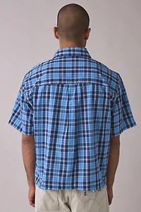 ReMADE By UO Check Pattern Crop Shirt