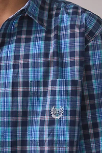 ReMADE By UO Check Pattern Crop Shirt