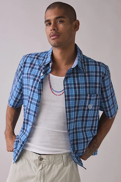 ReMADE By UO Check Pattern Crop Shirt