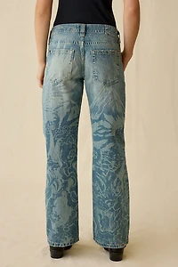 BDG Kayla Laser Print Low-Rise Jeans