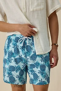 Sano Pineapple Pattern 6.5” Swim Trunks