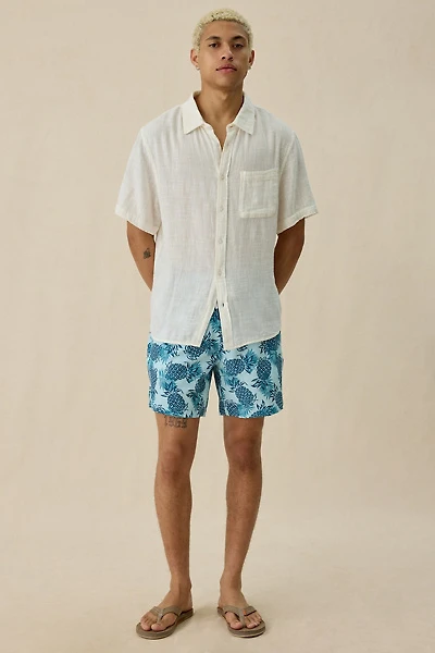 Sano Pineapple Pattern 6.5” Swim Trunks