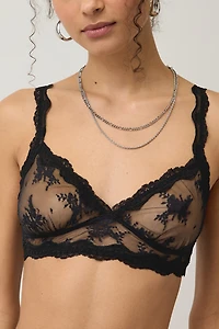 Out From Under Firecracker Sheer Lace Triangle Bralette