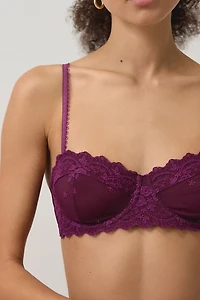 Out From Under Butterfly Kiss Mesh Embroidered Lace Underwire Bra