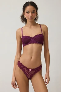 Out From Under Butterfly Kiss Mesh Embroidered Lace Underwire Bra