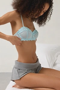 Out From Under Butterfly Kiss Mesh Embroidered Lace Underwire Bra