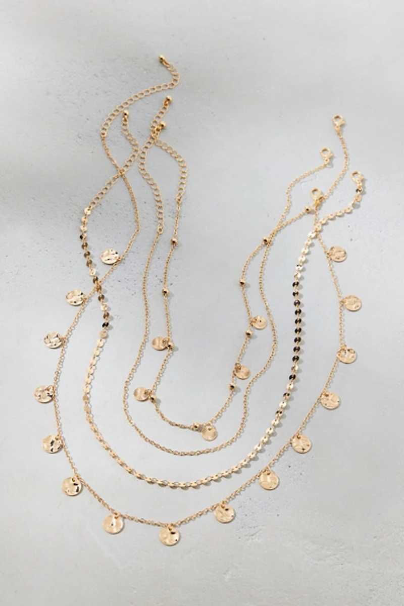 Kai Coin Layering Necklace Set
