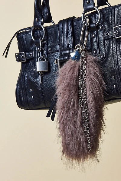Fluffy Faux Tail Keychain