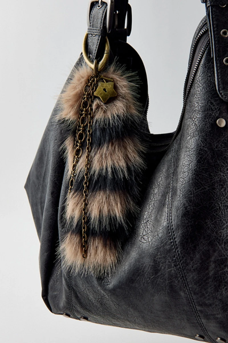 Fluffy Faux Tail Keychain