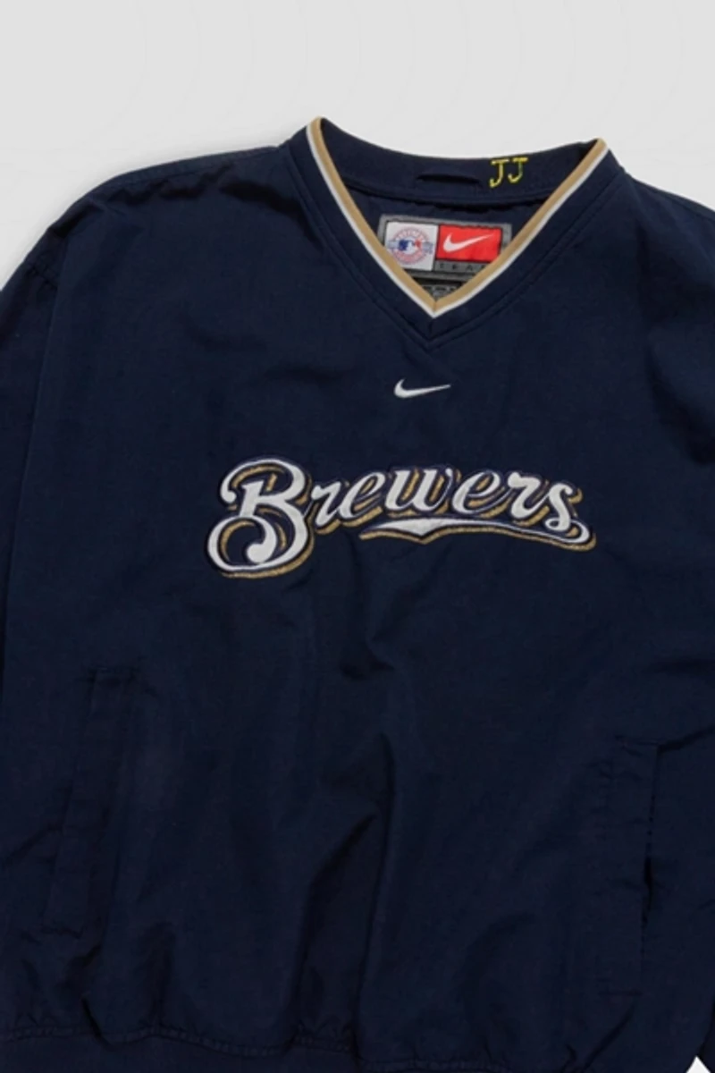 Vintage Milwaukee Brewers Baseball Windbreaker Jacket