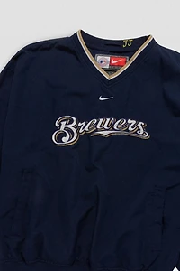 Vintage Milwaukee Brewers Baseball Windbreaker Jacket
