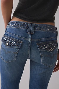 BDG Miko Studded Low-Rise Flare Jeans