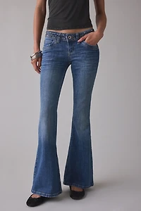 BDG Miko Studded Low-Rise Flare Jeans