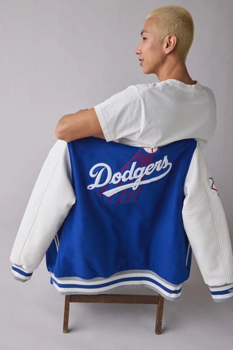 Mitchell & Ness MLB Los Angeles Dodgers Day Off Varsity Jacket