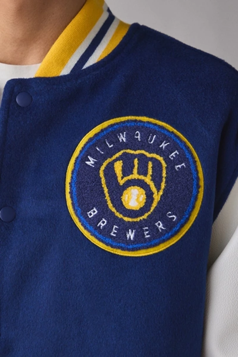 Mitchell & Ness MLB Milwaukee Brewers Day Off Varsity Jacket