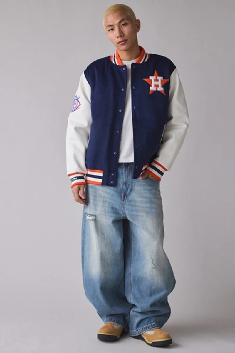 Mitchell & Ness MLB Houston Astros Day Off Varsity Jacket