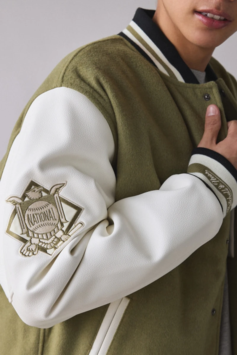 Mitchell & Ness MLB Atlanta Braves Day Off Varsity Jacket